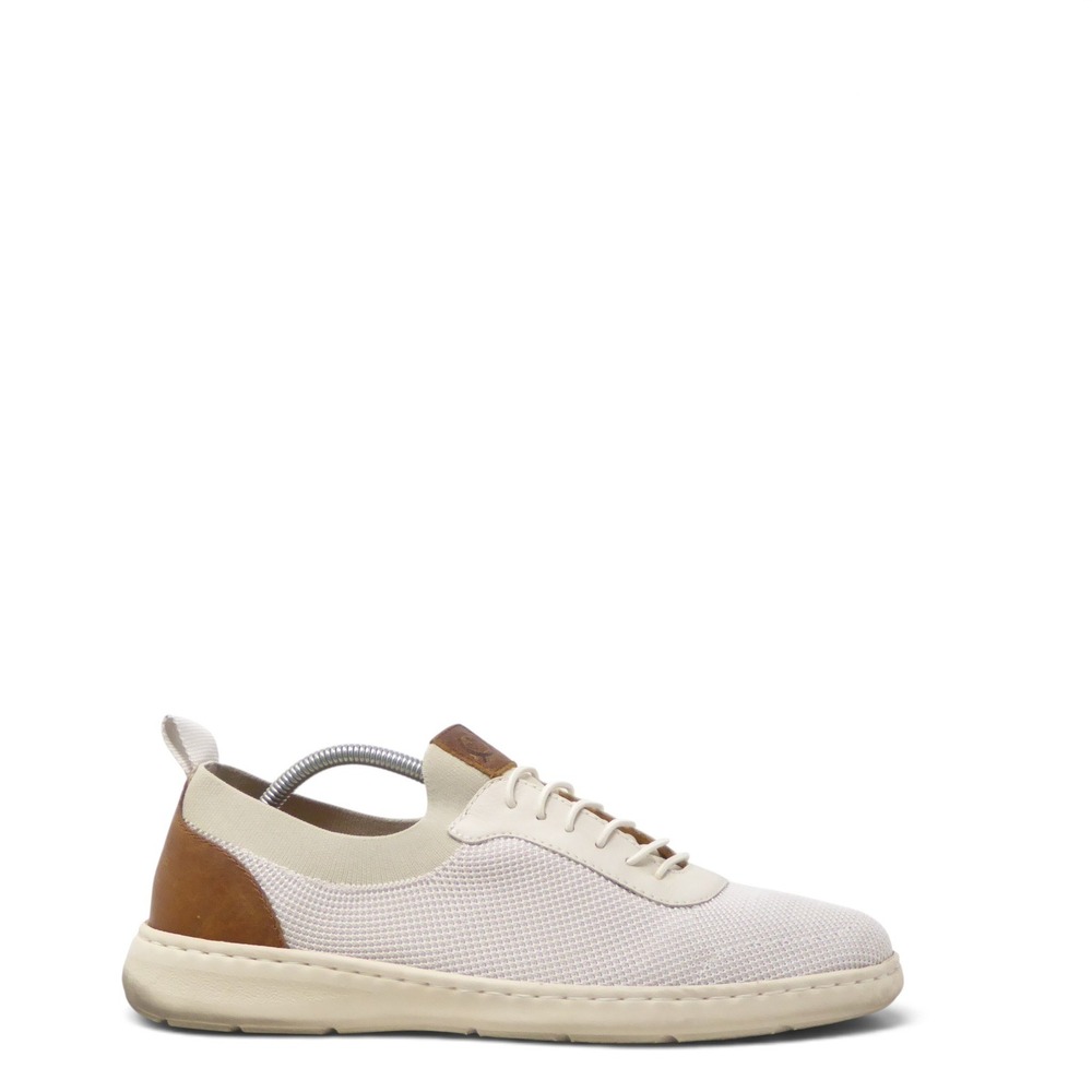 Born Mens Marius Final Sneaker White Mesh Leather Trim Casual Comfort Size 11